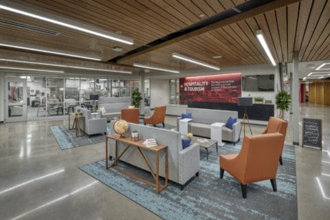 Cherry Creek Innovation Center Polished Concrete Seating Area