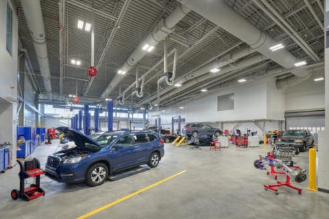 Cherry Creek Innovation Center Polished Concrete Auto Repair Shop