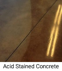 Concrete Floor - Polished and Acid Stained